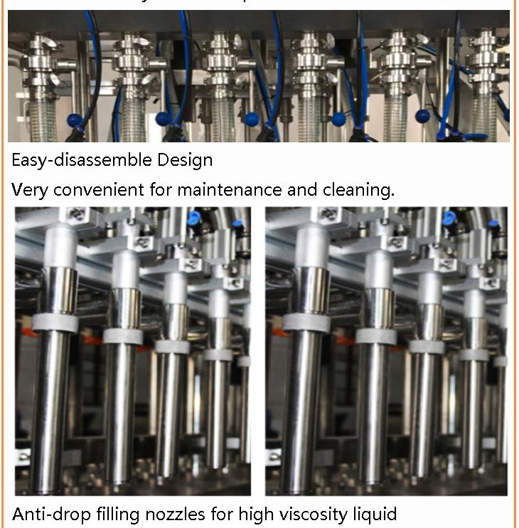 Goedkope vulkruik honing bottelmachine