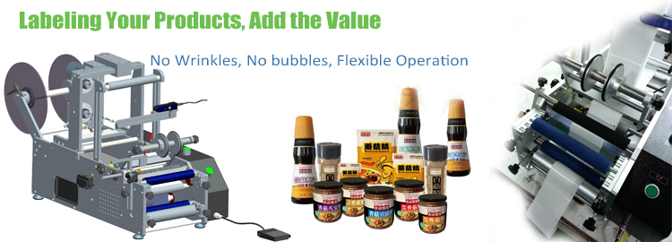 T Verticale Type Automatische Ronde Container Etiketteermachine