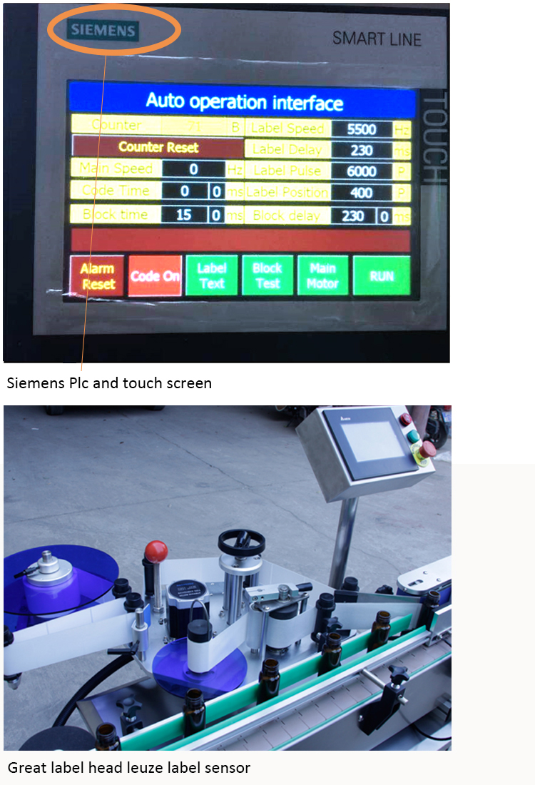 Automatische ronde fles wrap labeler